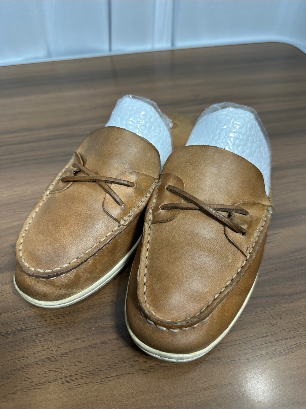 Sperry Chestnut Brown Leather Driving Loafers